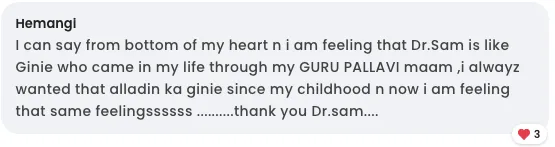 Participant testimonial screenshot 2