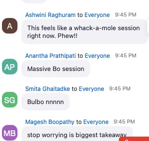 Participant testimonial screenshot 17